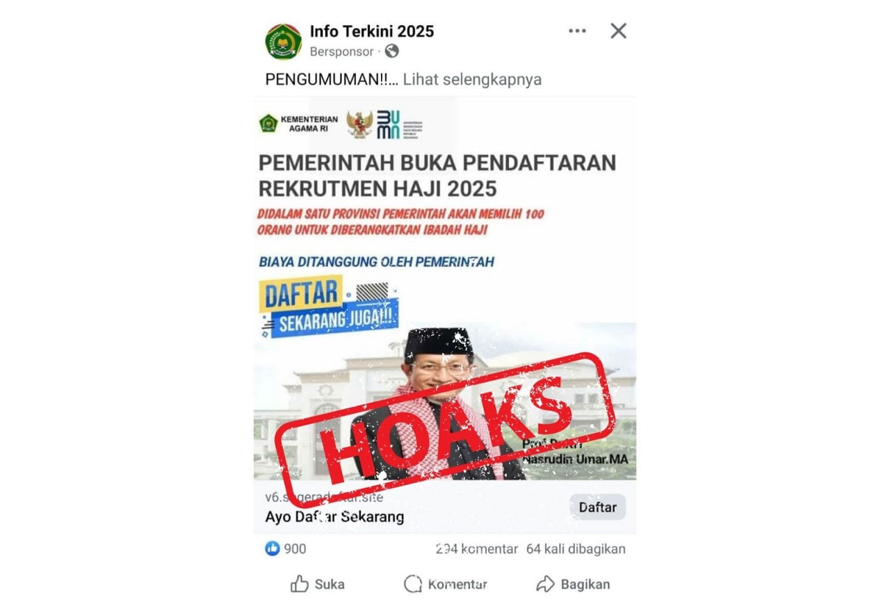 Ramai Unggahan Soal Loker Jadi Petugas Haji, Kemenag Sebut Hoaks