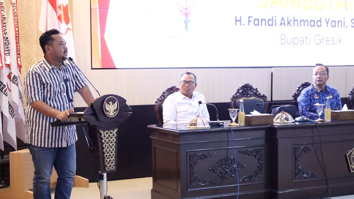 Bupati Gresik Gus Yani Minta PMI Gresik Siaga Hadapi Perubahan Iklim