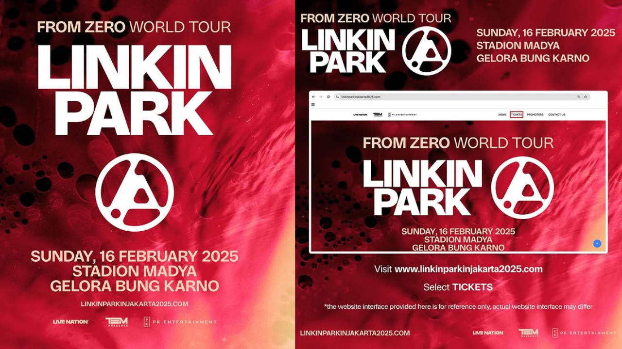 Link dan Cara Beli Tiket Konser Linkin Park di Jakarta Sesi General On Sale, Hari Ini Pukul 10.00 WIB