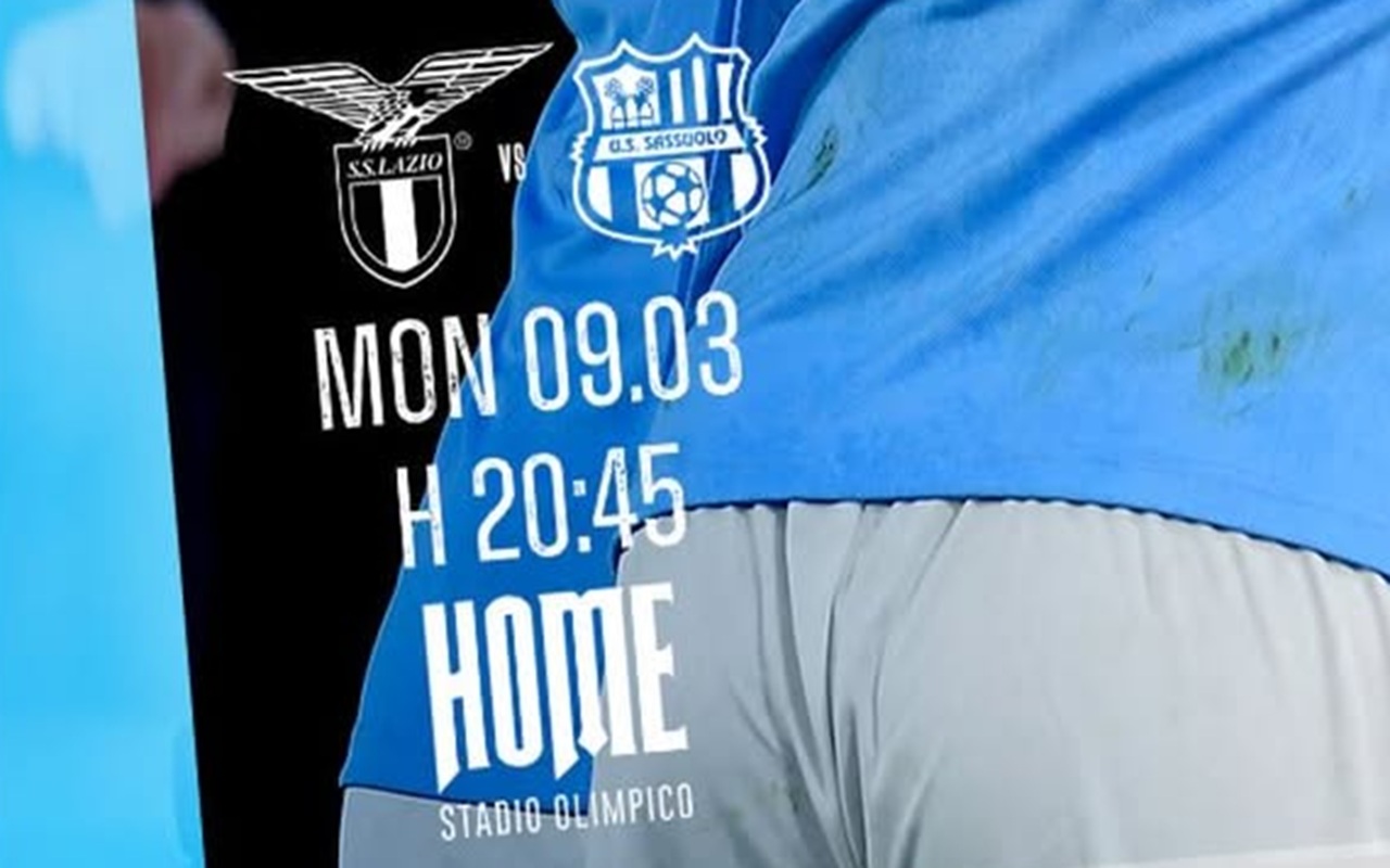 Link Live Streaming SS Lazio vs Sassuolo di Serie A, KickOFF: 02.45 WIB