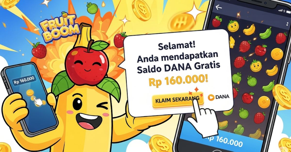 Klaim Saldo DANA Gratis Rp 160 Ribu dari Game Fruit Boom, Seru dan Nagih