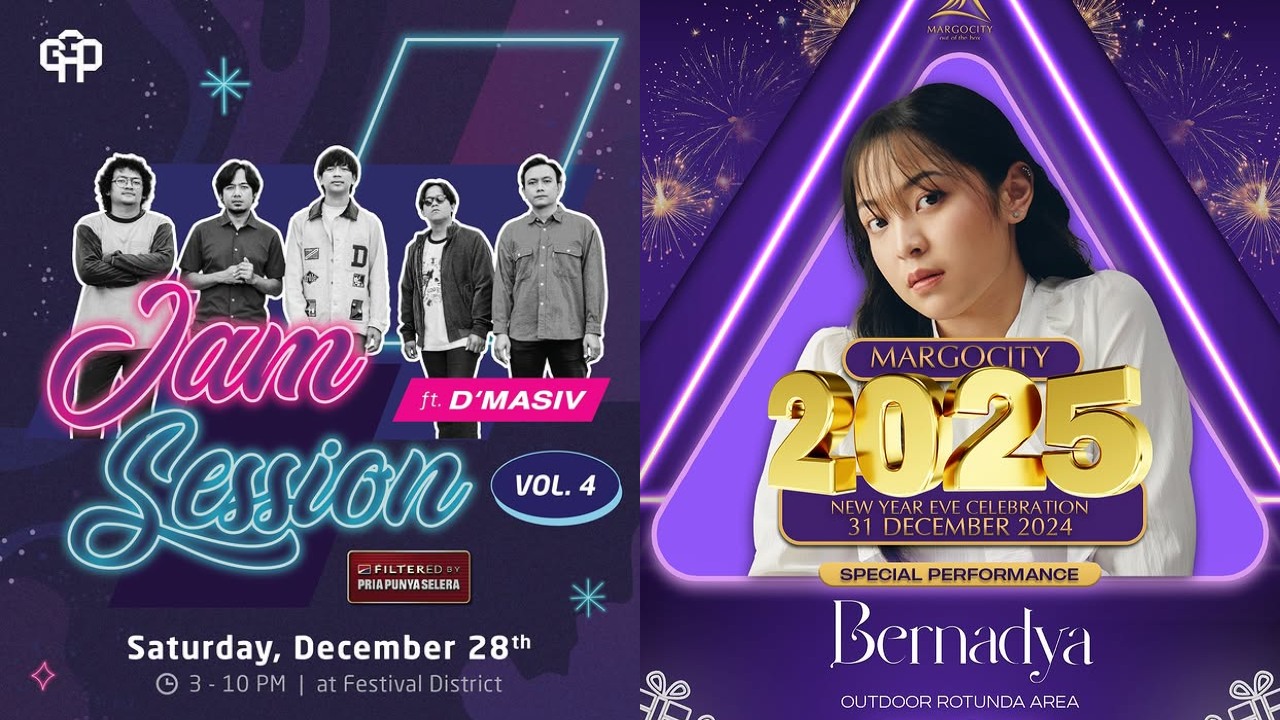 7 Konser Gratis di Jabodetabek 27-31 Desember 2024 Spesial Tahun Baru, Ada Bernadya hingga D'Masiv