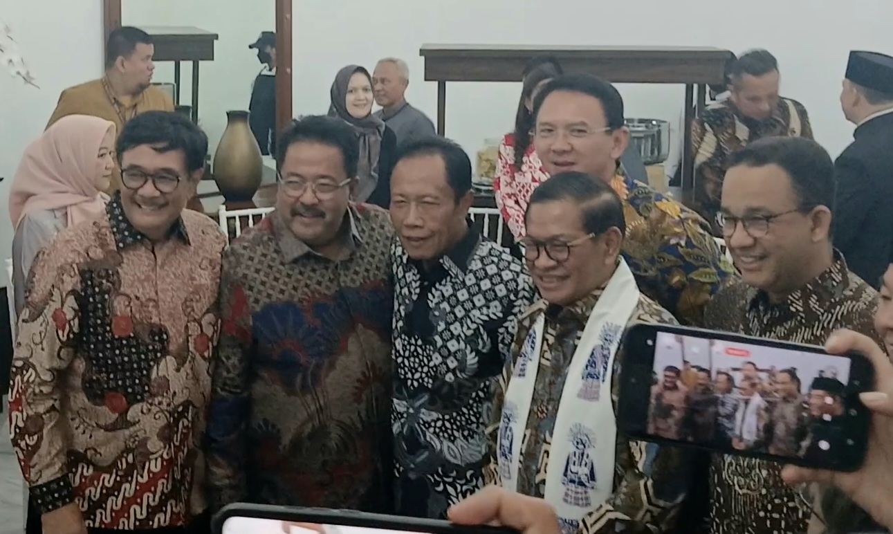 Anies dan Ahok Mesra di Balai Kota Jakarta, Hadiri Acara Bentang Harapan JAKasa