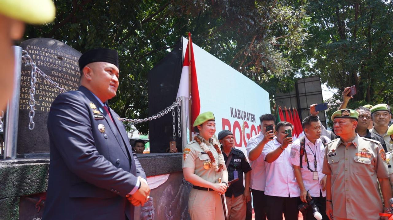 Resmikan Monumen Perjuangan Jonggol Bupati Bogor Kobarkan Kembali Semangat Juang di Kabupaten Bogor