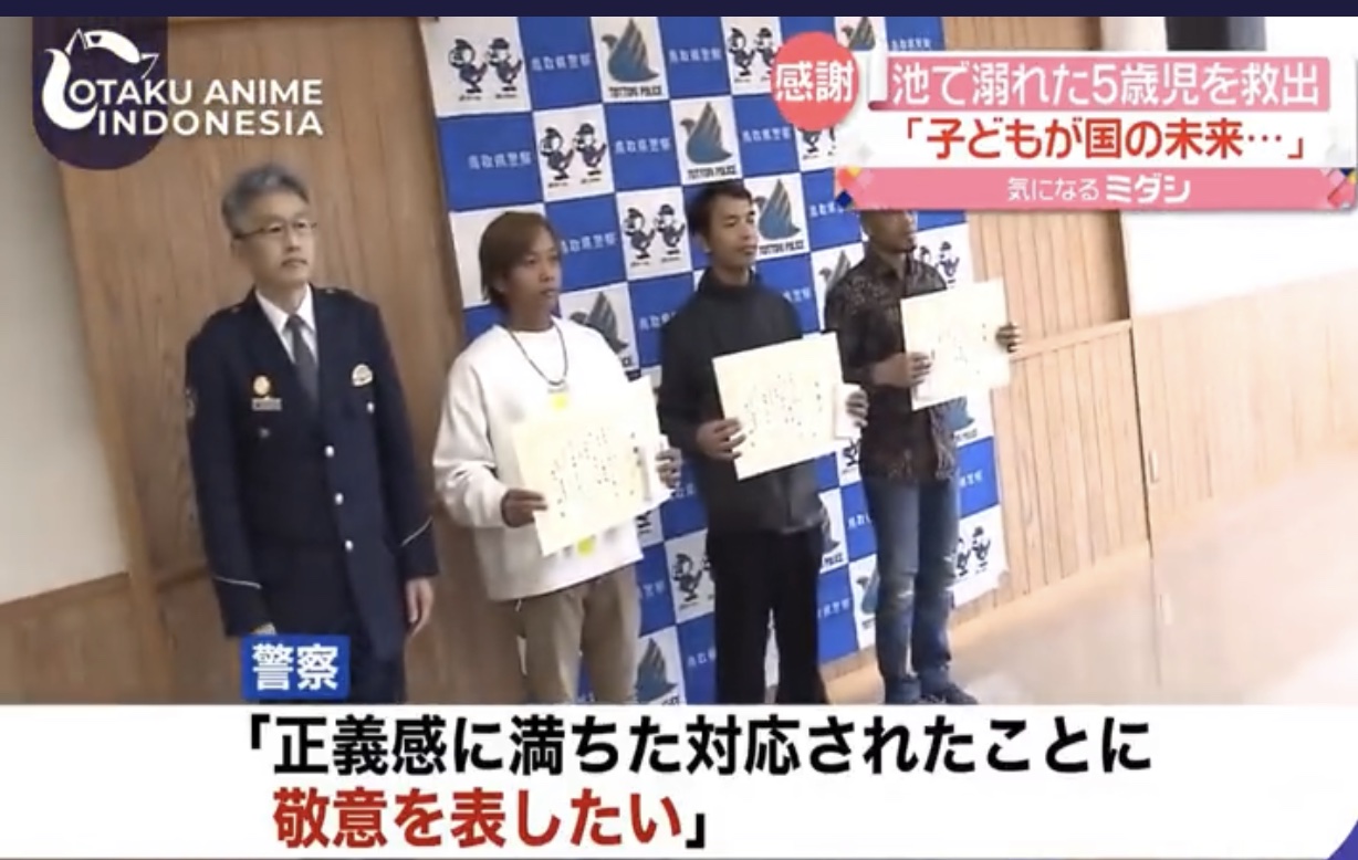 Heroik! Gegara Selamatkan Bocah Tenggelam, 3 WNI Diganjar Penghargaan Oleh Polisi Jepang