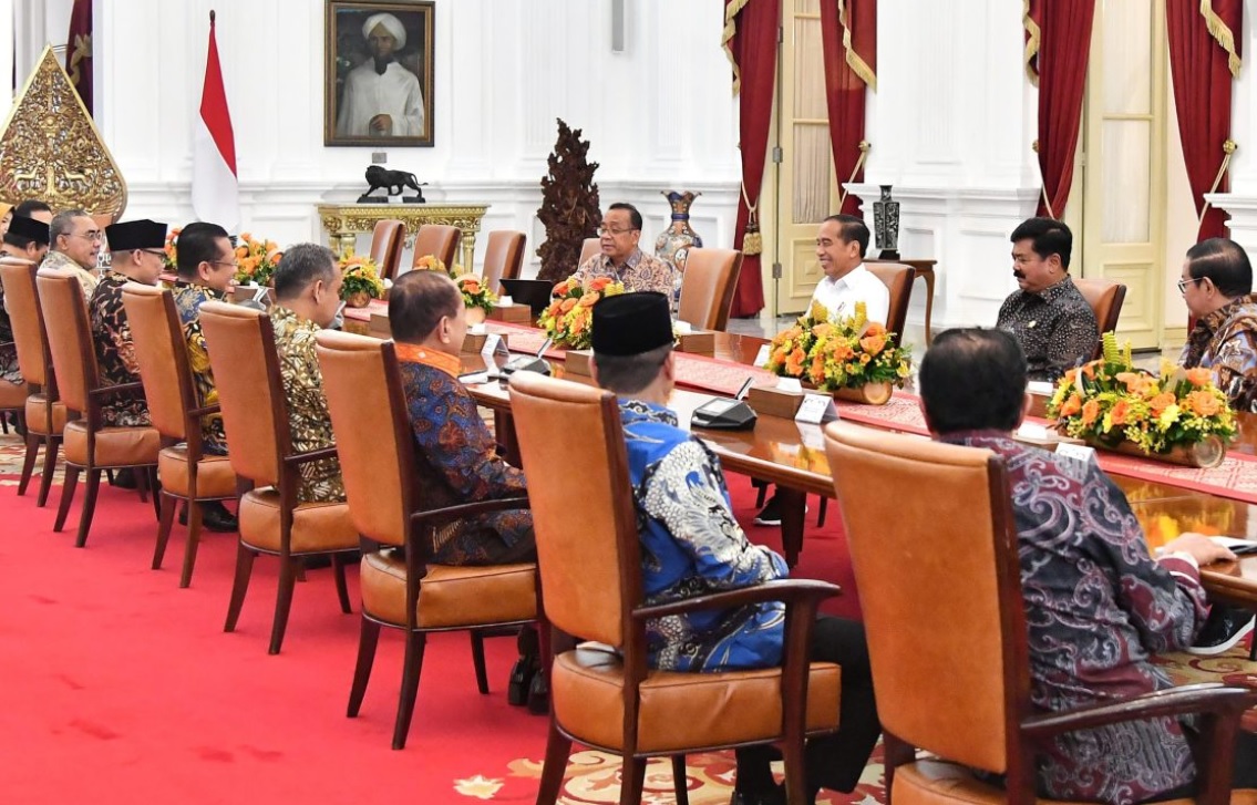Jelang 114 Hari Terakhir Pemerintahannya, Presiden Jokowi Lakukan Pertemuan dengan Pimpinan MPR RI