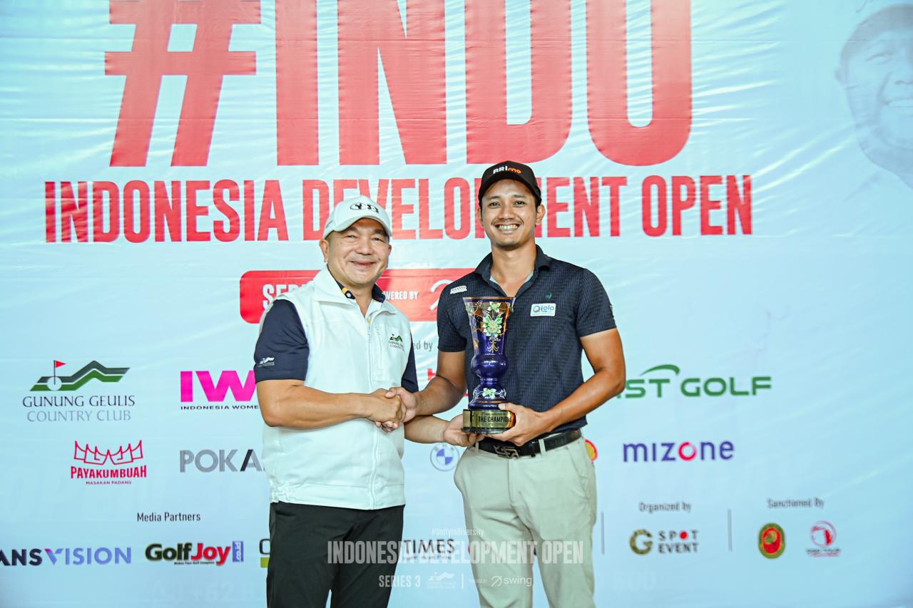Juarai Indonesia Development Open Series 3, Pegolf Kevin Caesario Bidik Tembus Asian Tour