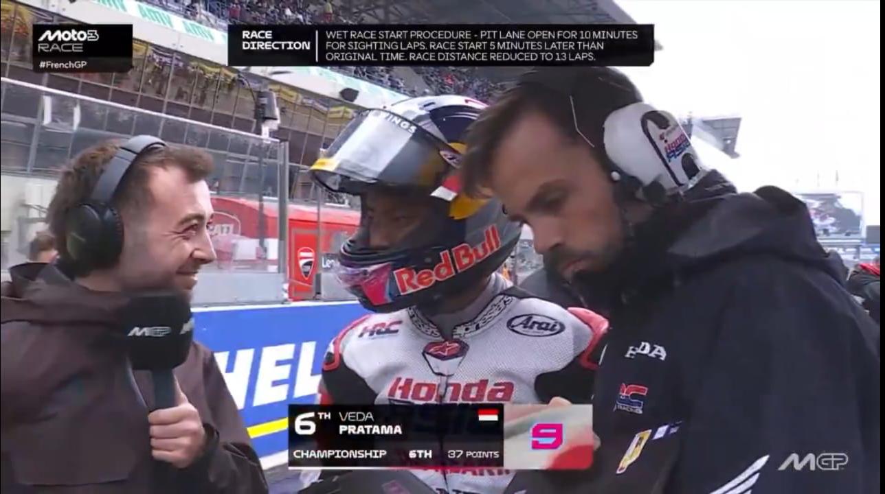 Hasil Moto3 Le Mans 2026: Veda Ega Finis P4 Setelah Comeback dari Posisi 13