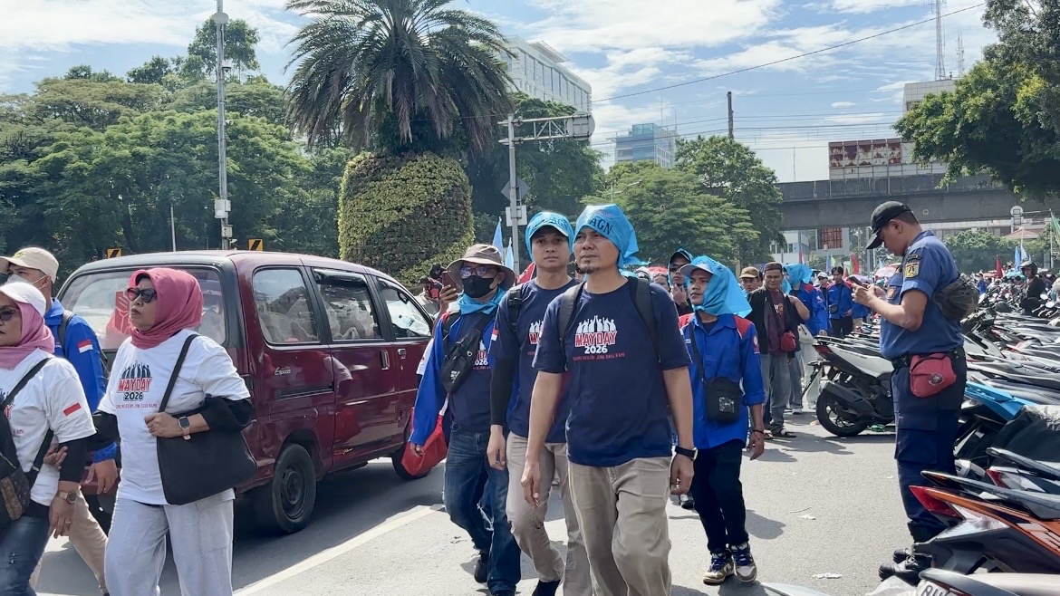 Cerita Buruh Cilacap yang Baru Pertama Kali Rasakan Aksi May Day di Monas