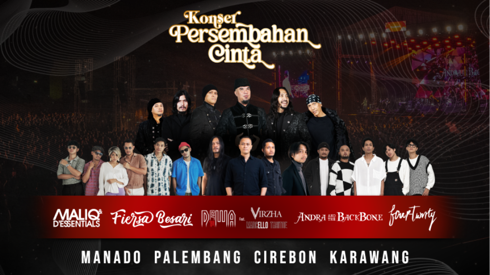 Jadwal Konser Persembahan Cinta di 4 Kota Indonesia Lengkap dengan Line Up, Ada di Manado hingga Karawang!
