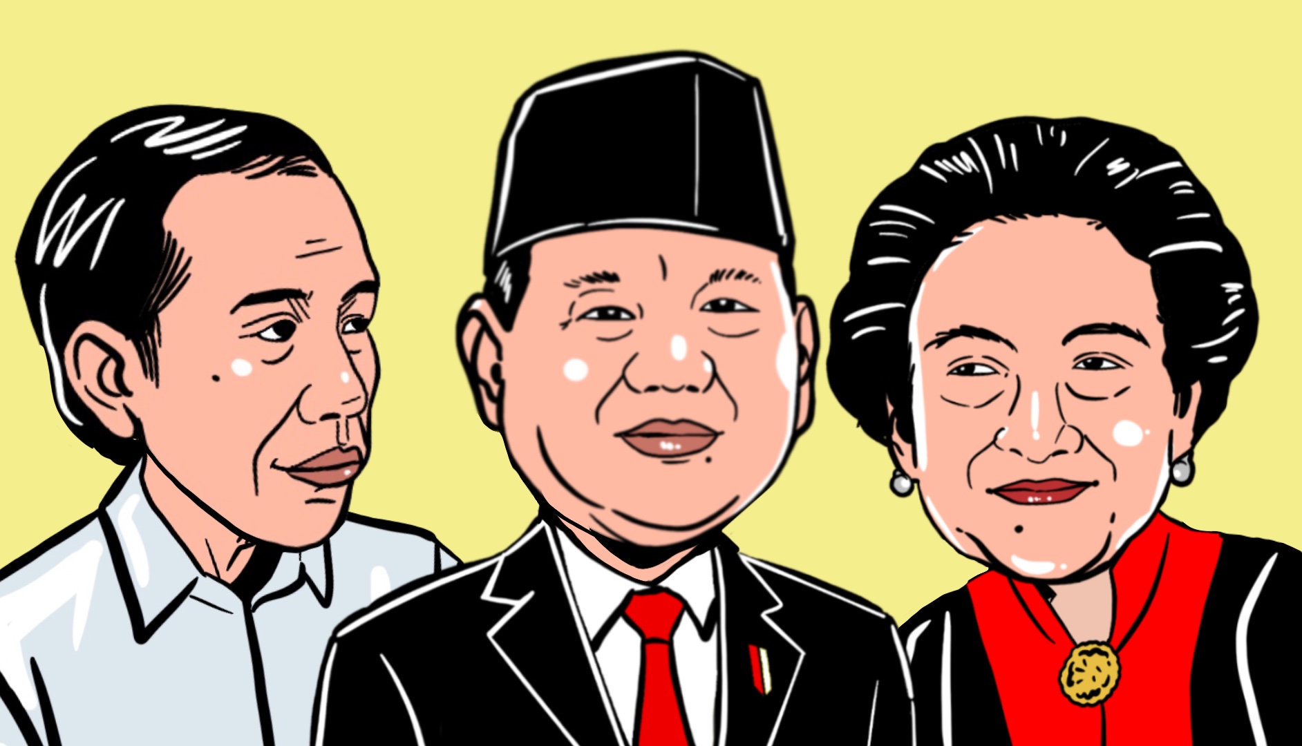 Prabowo di Antara Jokowi dan Megawati