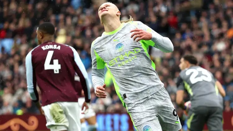 Rating Pemain Manchester City yang Ditebas 0-1 oleh Aston Villa, Erling Haaland Tak Berkutik
