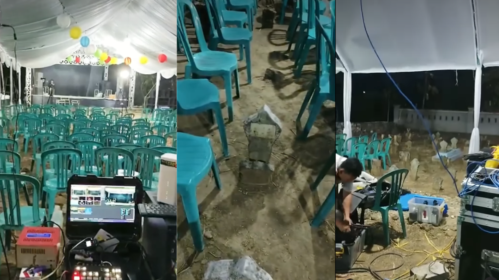 Viral Vendor Sound System Dapat Job di Area Pemakaman, Netizen: Kayak Gak Ada Tempat Lain Aja