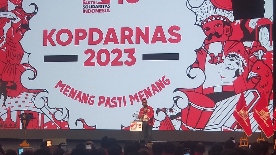 Giring Sebut Kedatangan Jokowi ke Kopdarnas Sebuah Tanda Kemenangan PSI 