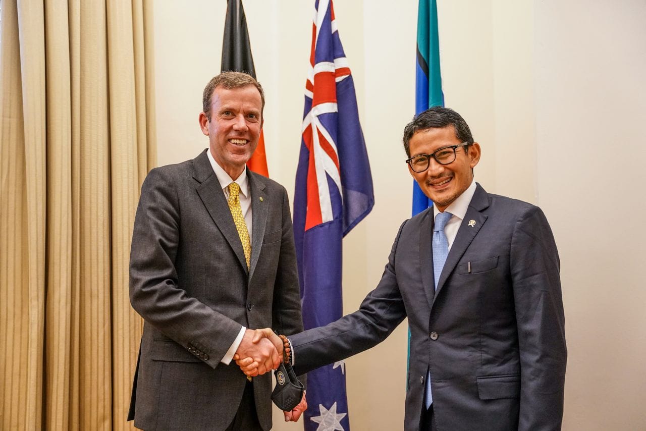Sandiaga Uno Temui Menteri Pariwisata Australia, Promosikan Destinasi Wisata Indonesia