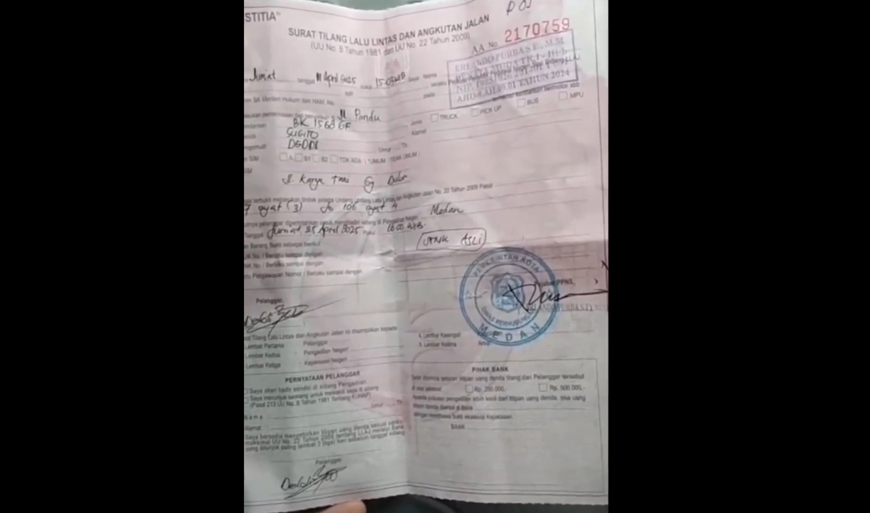 Dishub Tilang Mobil Pribadi di Medan Karena Dianggap Salah Parkir, Pemilik: Emang Dishub Bisa Nilang?  