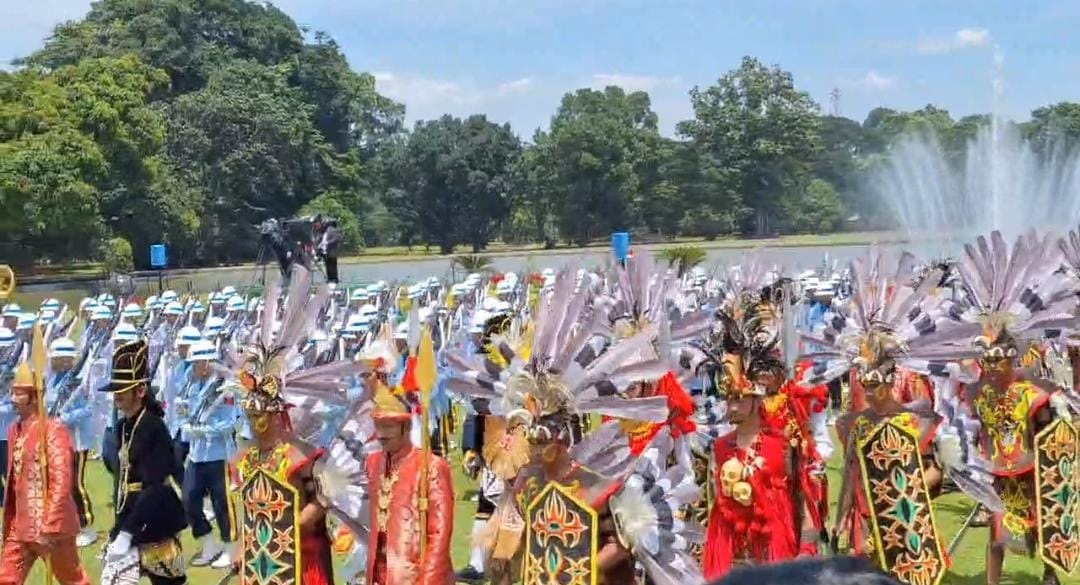 MERIAH! Warna-Warni Baju Adat Sambut Presiden Turki Erdogan di Istana Bogor