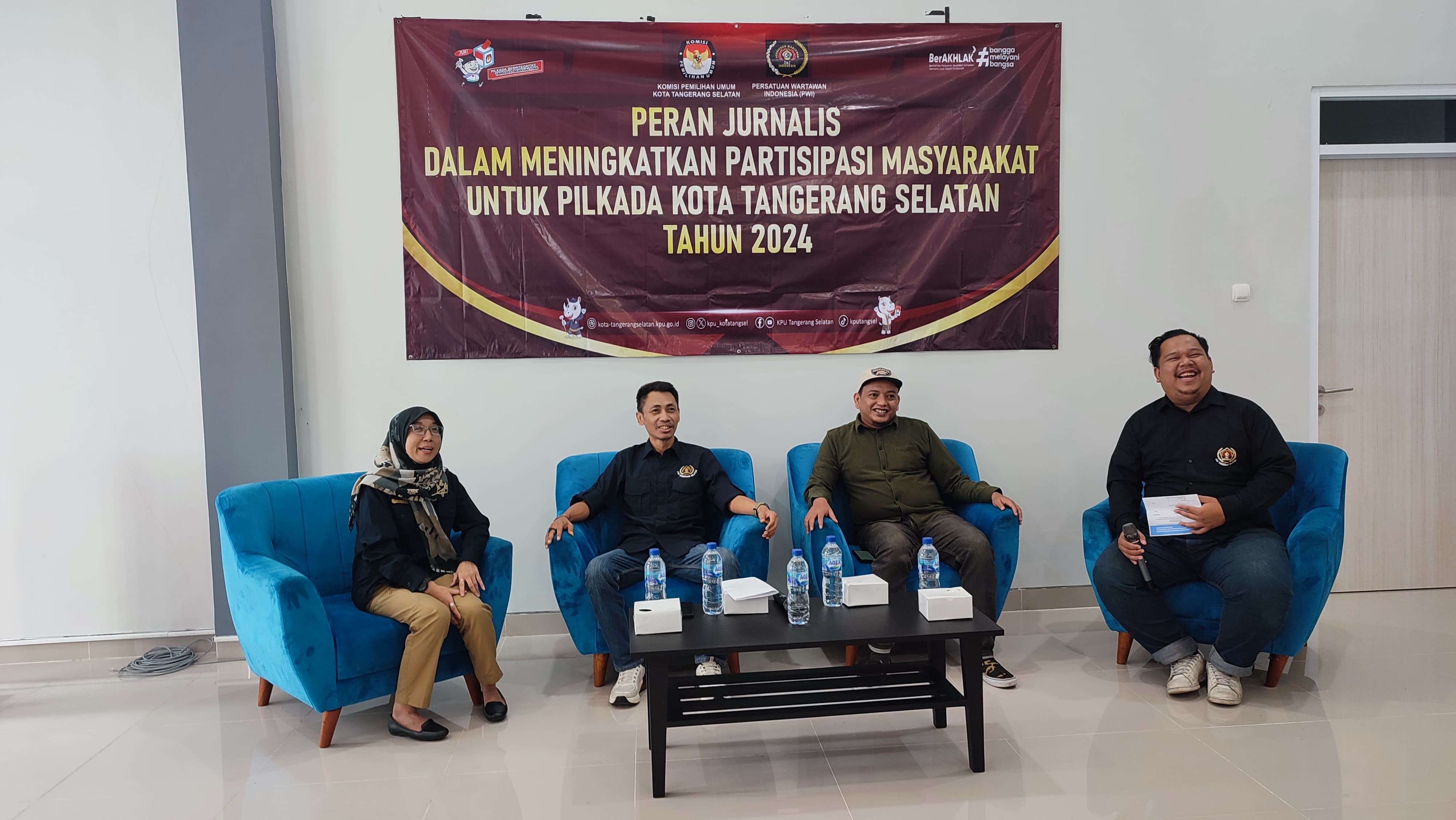 Tingkatkan Partisipasi Pemilih, KPU dan PWI Tangsel Gelar Diskusi Jelang Pilkada 2024