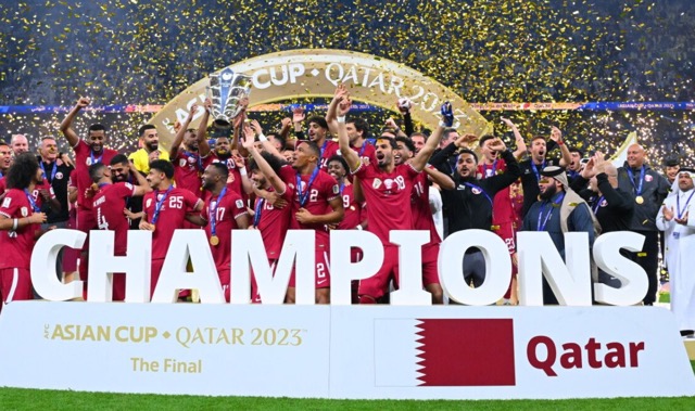 Hattrick Penalti Akram Afif Antarkan Qatar Juara Piala Asia 2023 Usai Taklukan Yordania 3-1