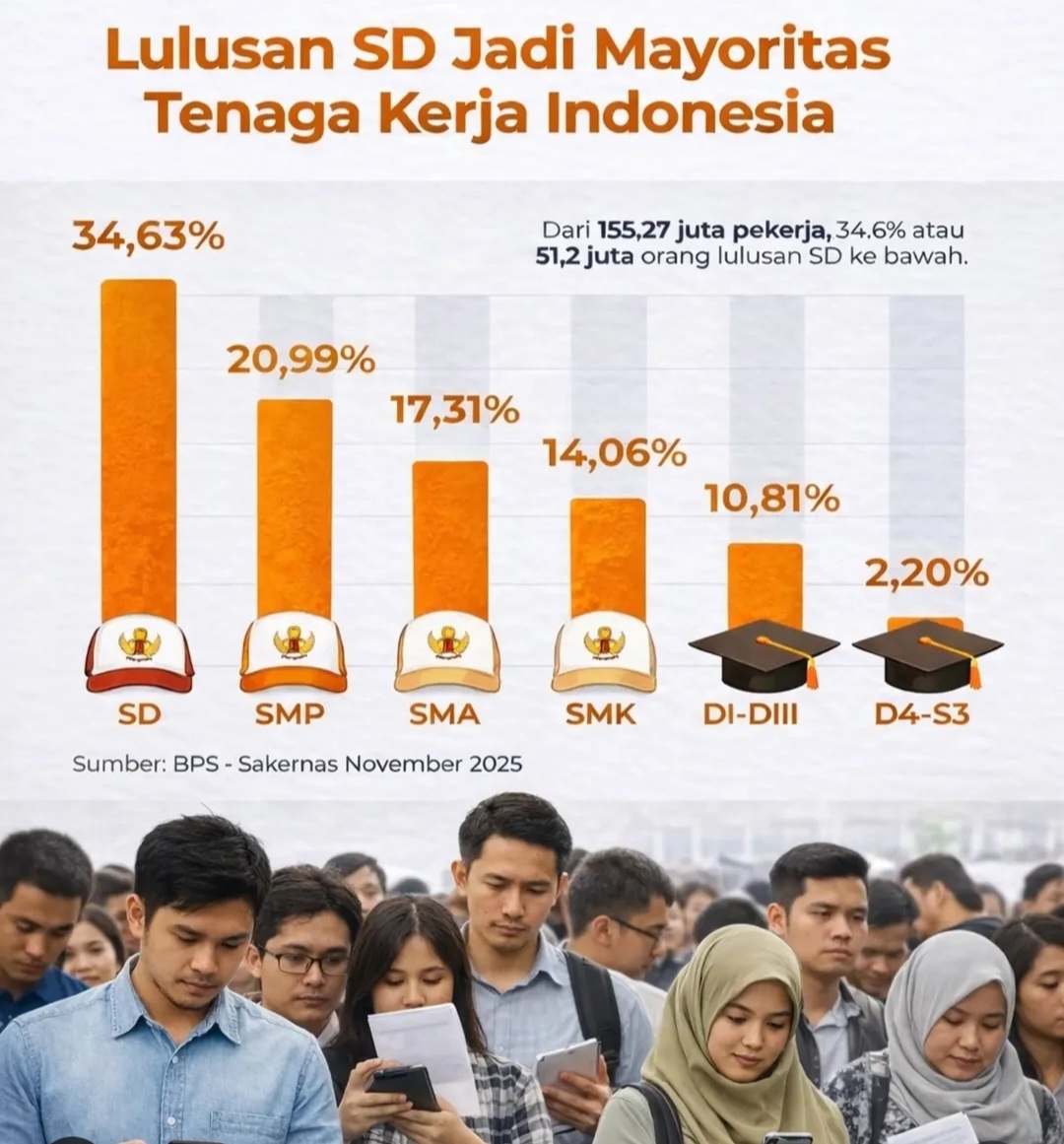Pekerja Lulusan SD Paling Banyak, DPR: Jangan Ada Lagi Siswa Putus Sekolah