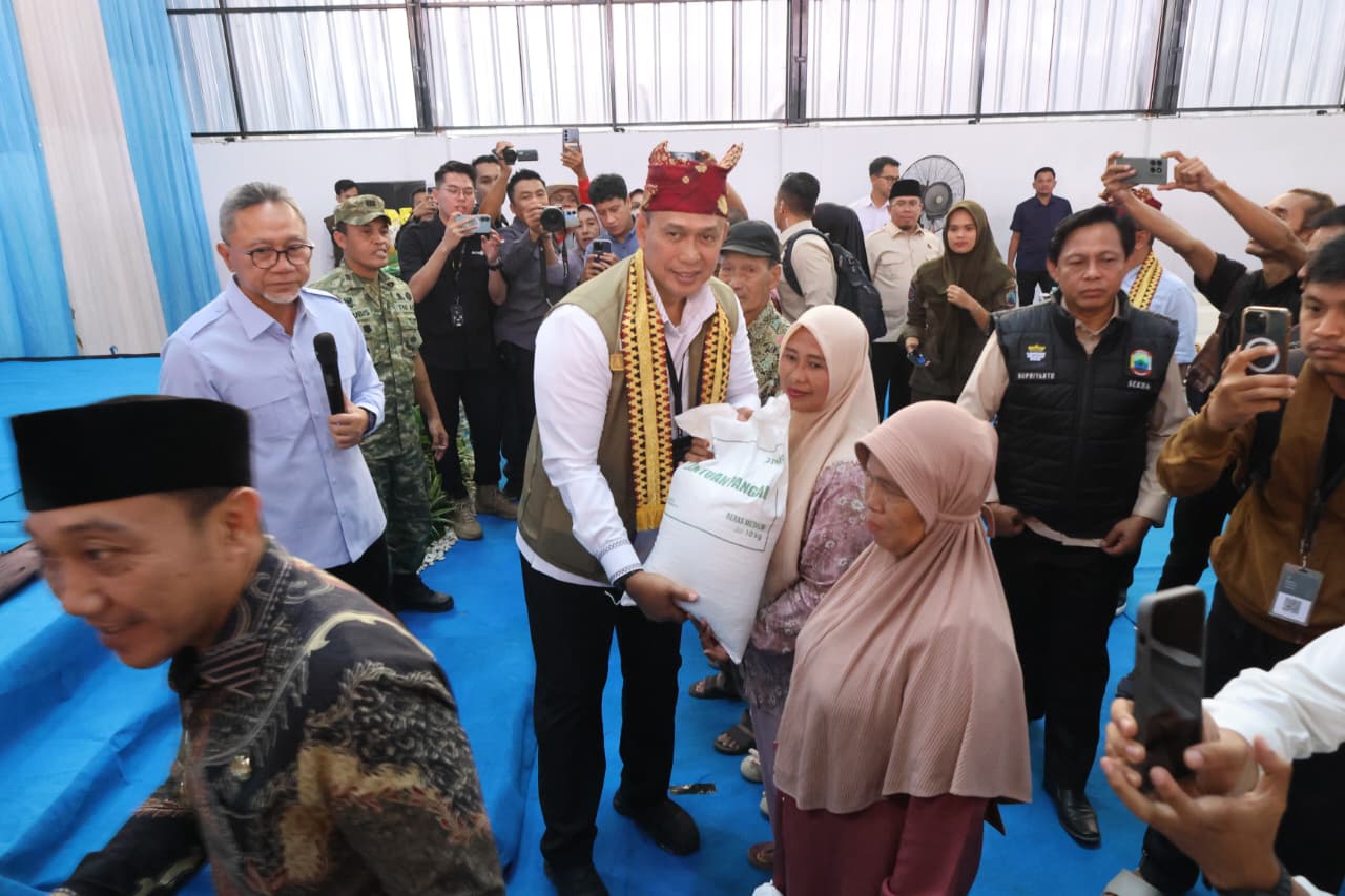 BULOG dan Kemenko Pangan Pastikan Penyaluran Bantuan Pangan Beras Menjangkau Wilayah Selatan Lampung