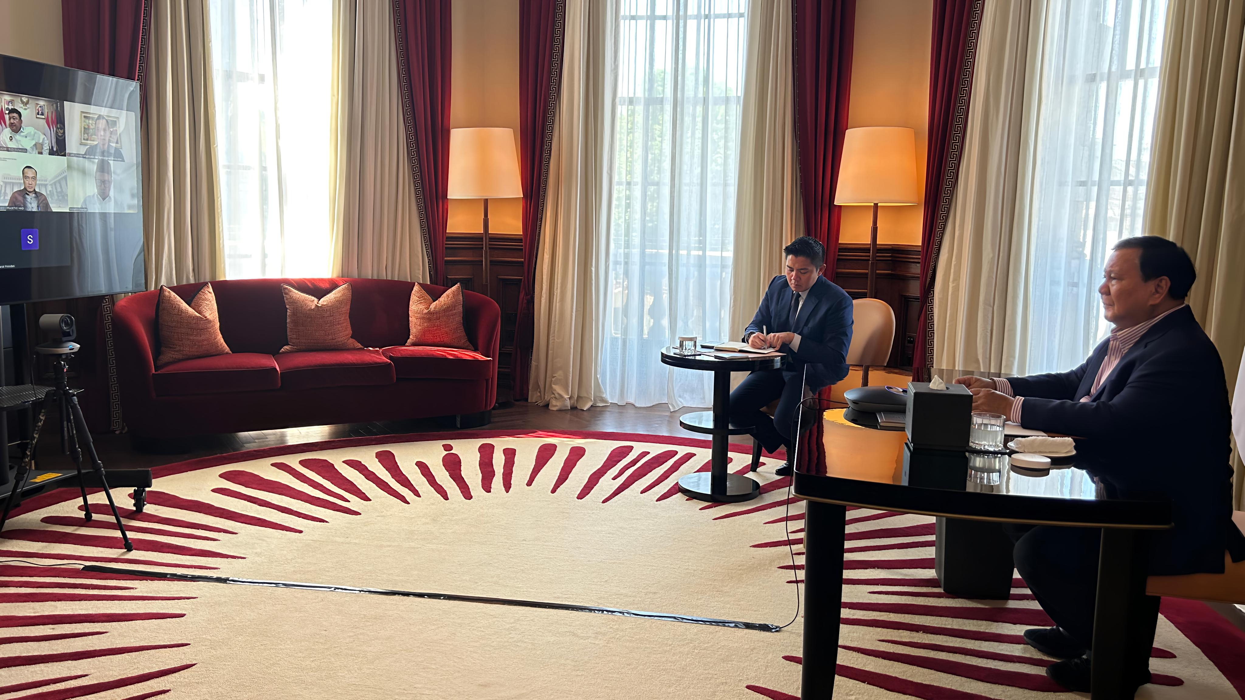 Prabowo Pimpin Ratas Virtual, Bahas Penegakan Hukum hingga Kesiapsiagaan Cuaca Ekstrem