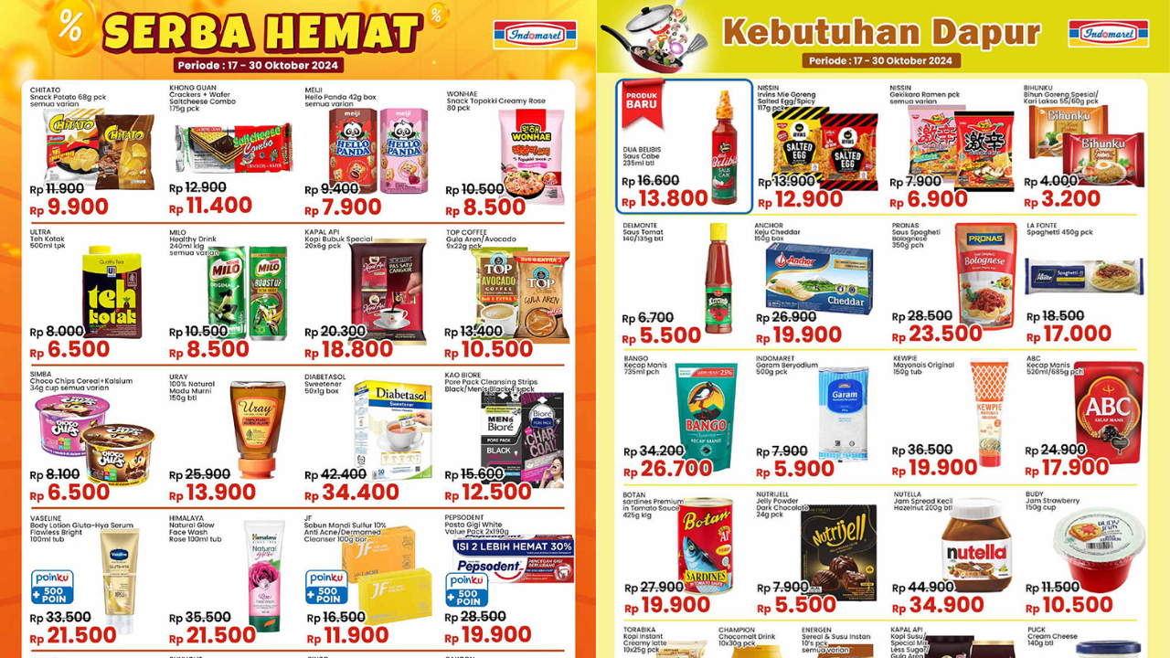 Katalog Promo JSM Indomaret 18-20 Oktober 2024, Aneka Kebutuhan Dapur Banjir Diskon Spesial! 