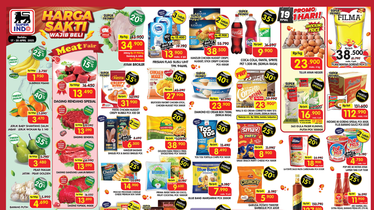 Promo JSM Superindo Terbaru 18-20 April 2025 Edisi Libur Jumat Agung-Paskah 2025, Telur Mulai Rp23 Ribuan