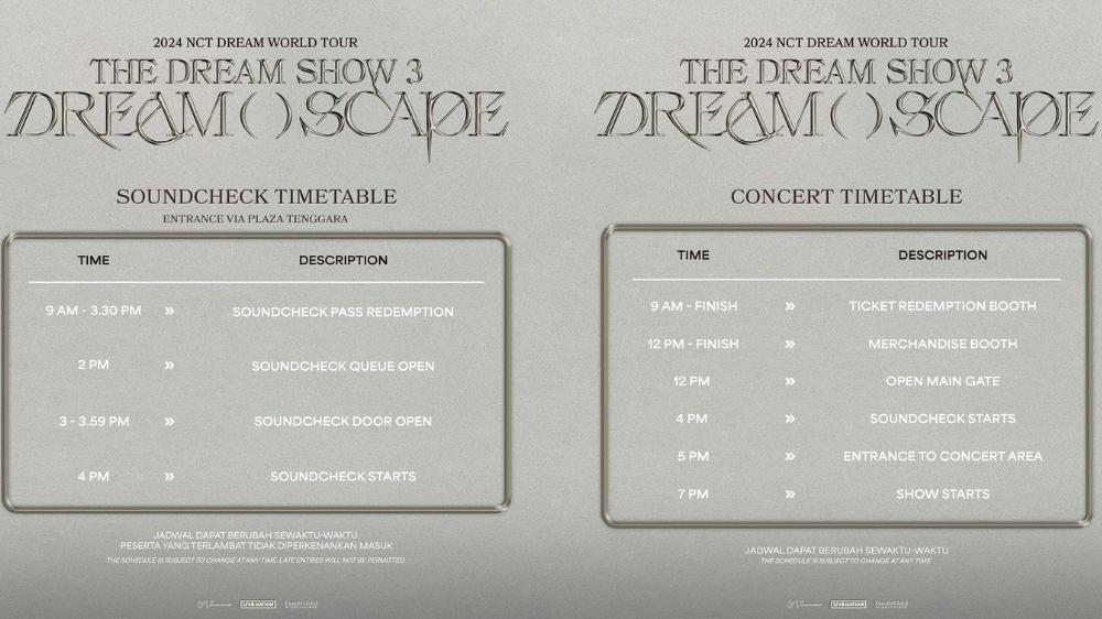 Rundown Konser NCT DREAM di GBK 18 Mei 2024, Open Gate Pukul 12.00 WIB