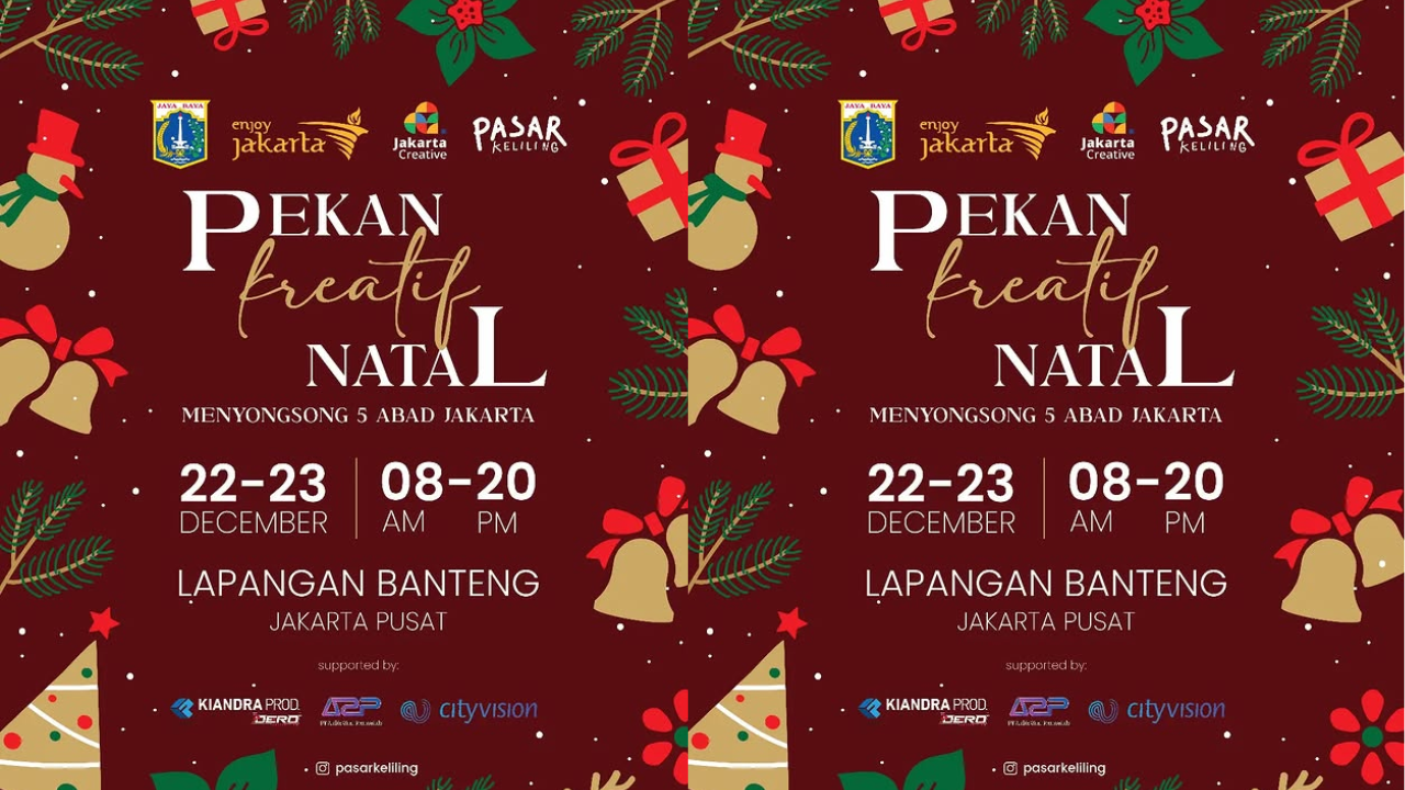 Event Jakarta di Lapangan Banteng Spesial Natal 2024, Bakal Ada Konser Gratis