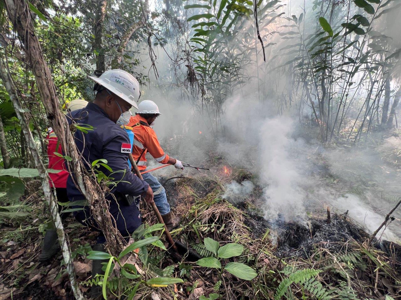 Cegah Karhutla di Area Tambang, Tim Khusus Dilatih untuk Mitigasi Tanggap Darurat