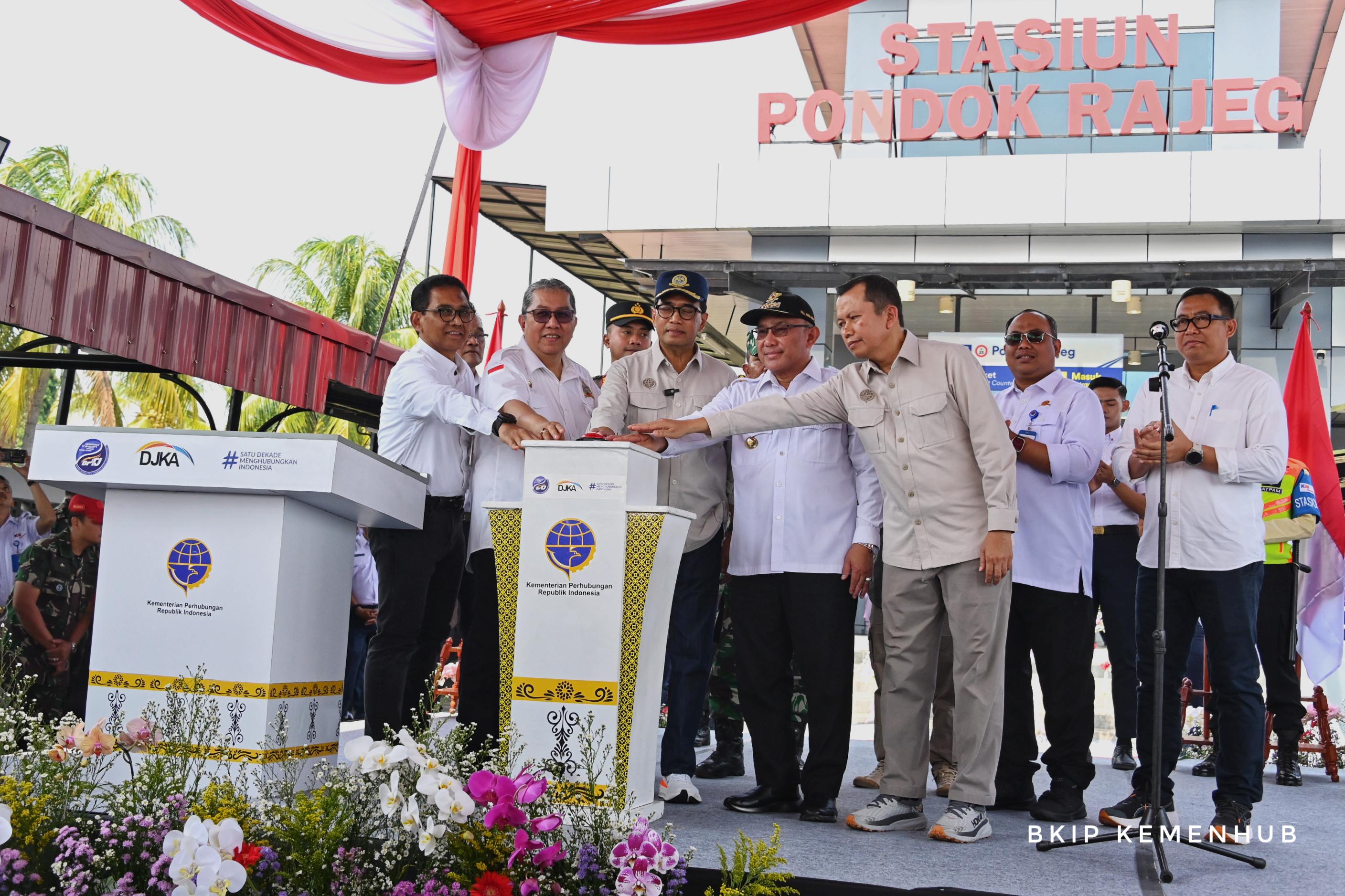 Anggaran Reaktivasi Rp27.9 M, Stasiun Pondok Rajeg di Depok Resmi Beroperasi  