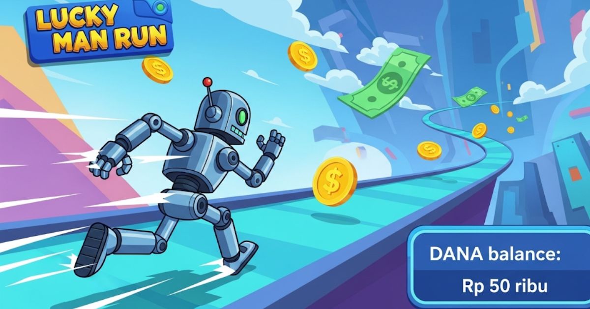 Lari Virtual Dapat Saldo DANA Rp 50 Ribu, Coba Lucky Man Run