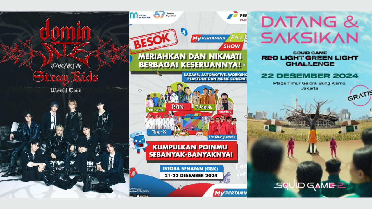 4 Event Jakarta di GBK Edisi Akhir Pekan 21-22 Desember 2024, Ada Konser KPOP hingga Squid Game Indonesia