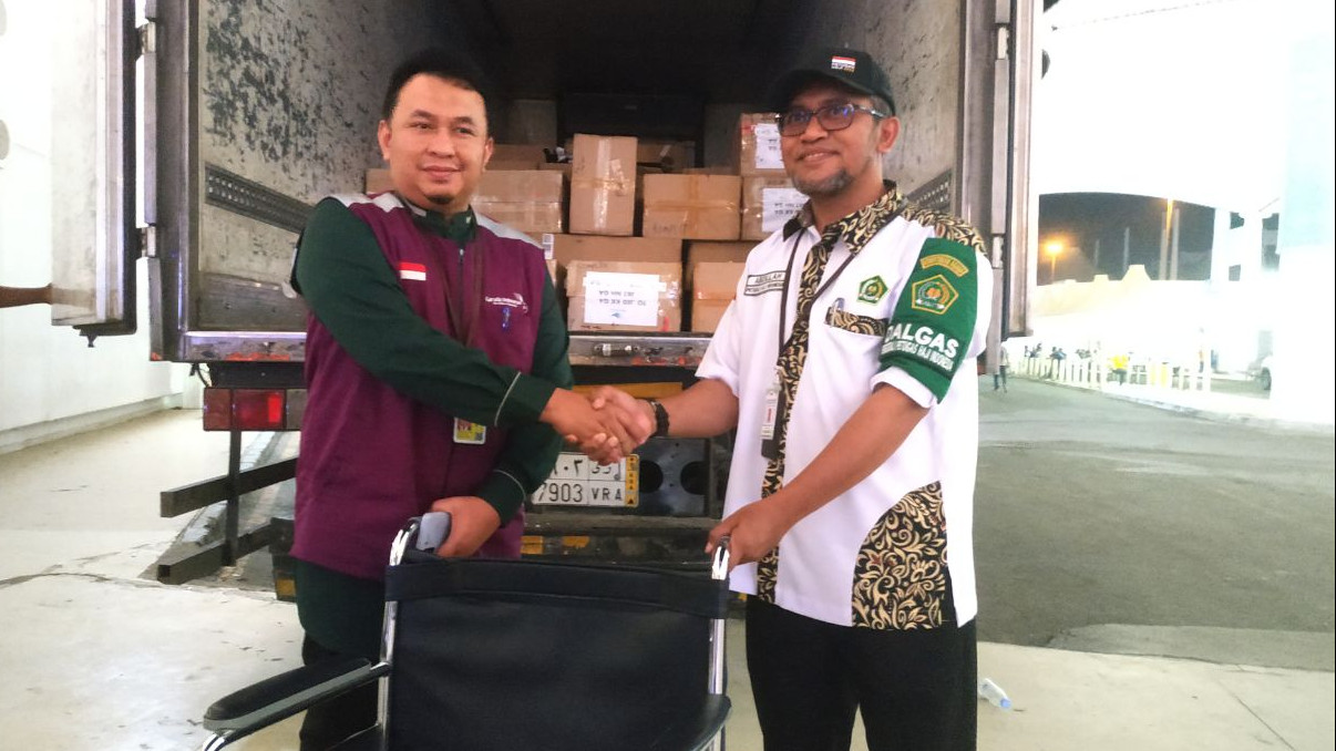 Baznas Kirim Bantuan 100 Kursi Roda Untuk Jemaah Haji Indonesia di Jeddah