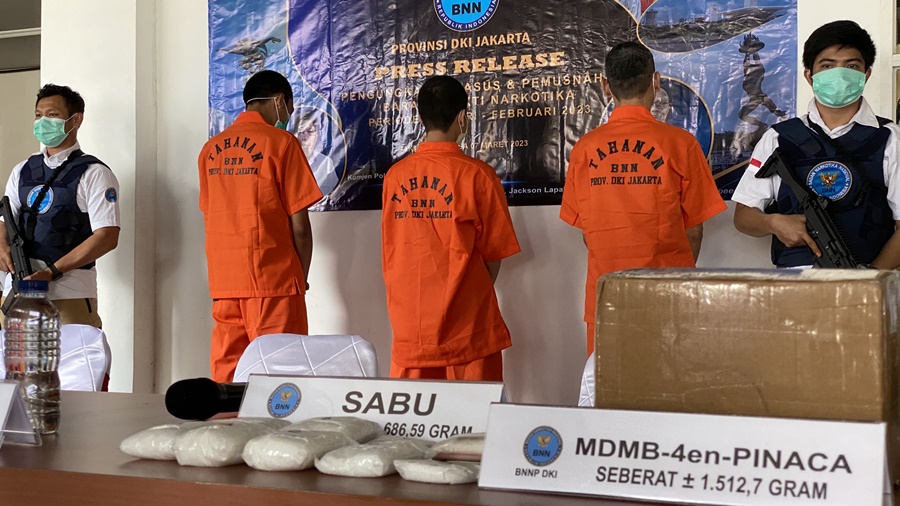 BNNP DKI Musnahkan Narkoba Sitaan Jaringan Lintas Provinsi