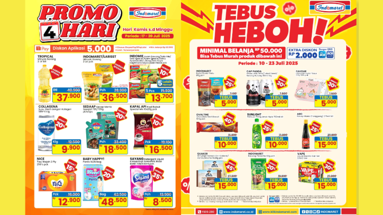 Promo Indomaret Akhir Pekan 19 Juli 2025, Tebus Heboh Sabun Cuci Piring Cuma Rp10.000