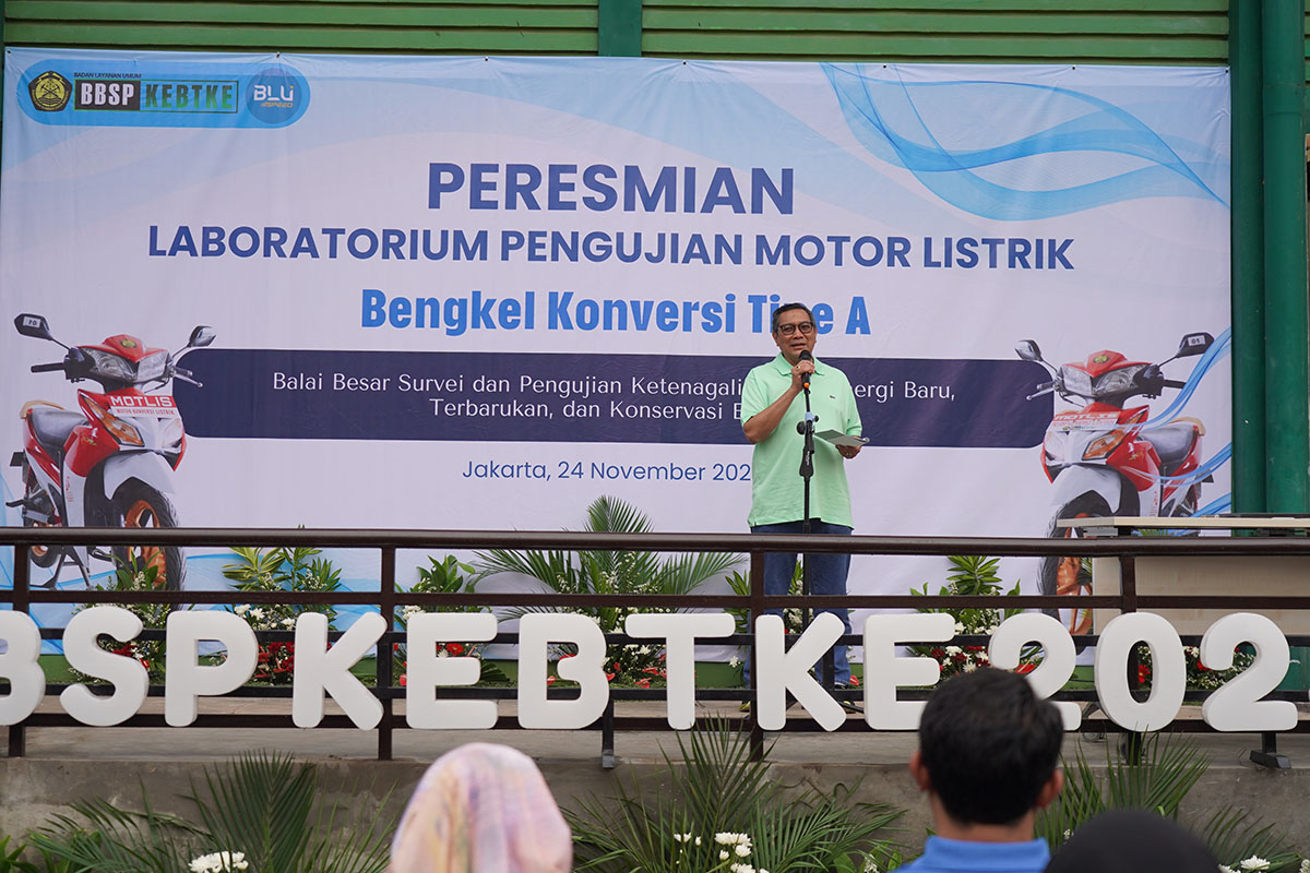 Percepat Ekosistem Motor Listrik, Pemerintah Resmikan Labolatorium Pengujian dan Bengkel Konversi Tipe A