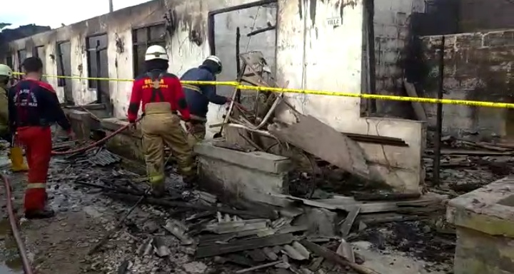 15 Rumah Petak di Pasarkemis Ludes Terbakar, Diduga Korsleting Listrik