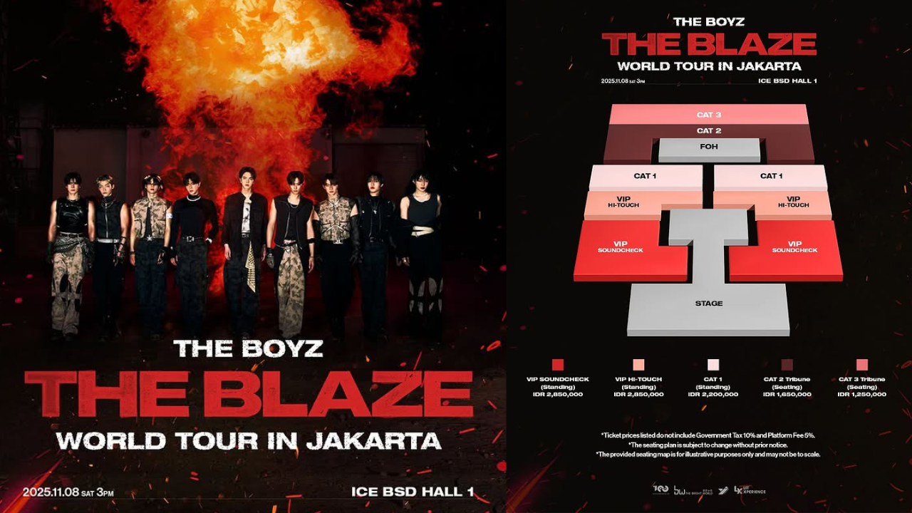 Harga Tiket Konser THE BOYZ di Indonesia 2025, Paling Murah Rp1,25 Juta