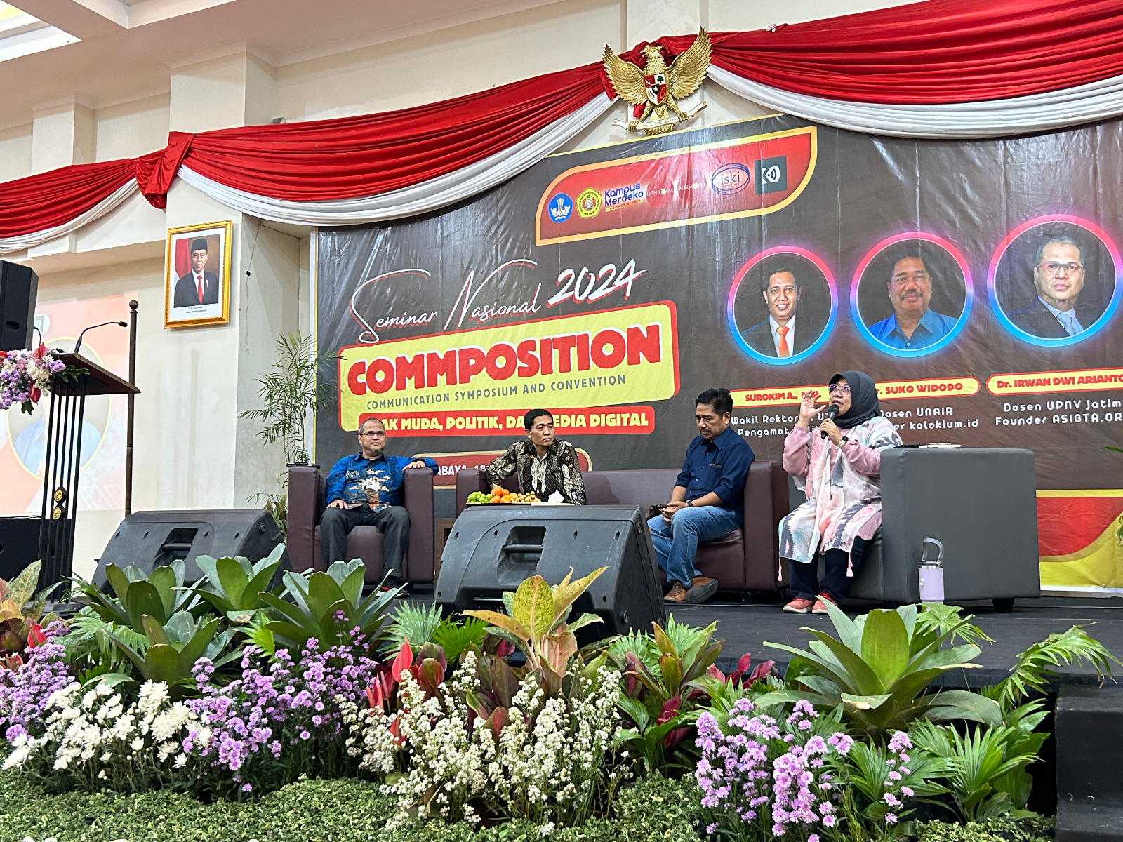 Buka-bukaan Strategi Merebut Suara Gen Z di Seminar Nasional UPN Veteran Jatim