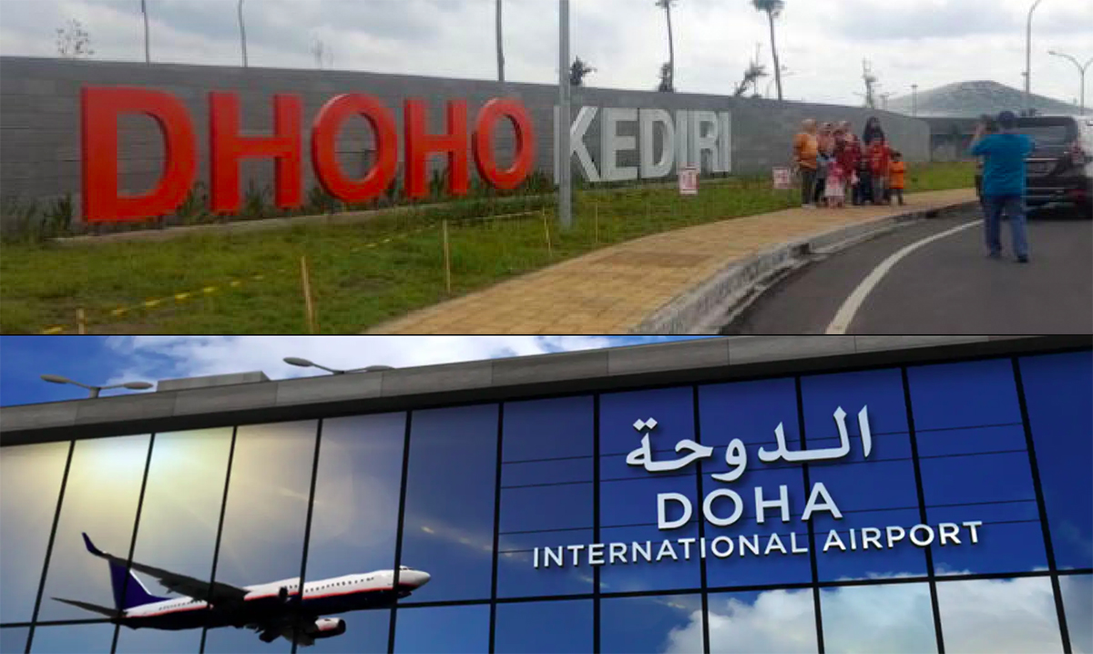 Kode Bandara Dhoho Kediri DHX, Pesan Tiket Jangan Keliru ke Doha