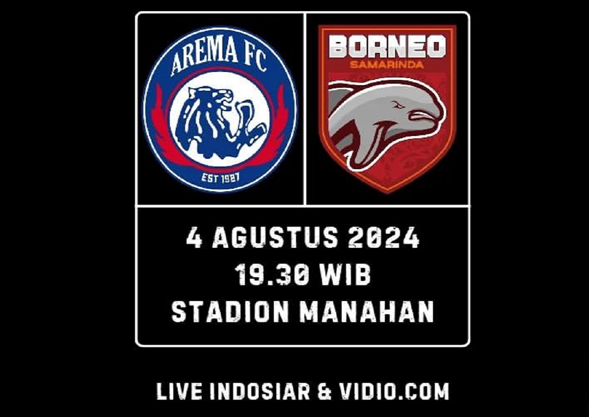 Link Live Streaming Borneo FC vs Arema FC Final Piala Presiden 2024: Selangkah Lagi Dapatkan Piala!