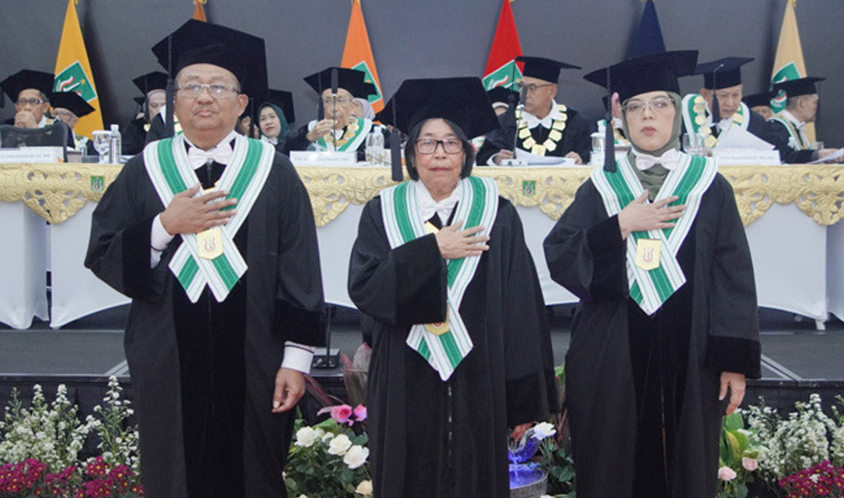 Kukuhkan Enam Guru Besar Baru, UNAS Perkuat Reputasi sebagai Kampus Unggul Nasional