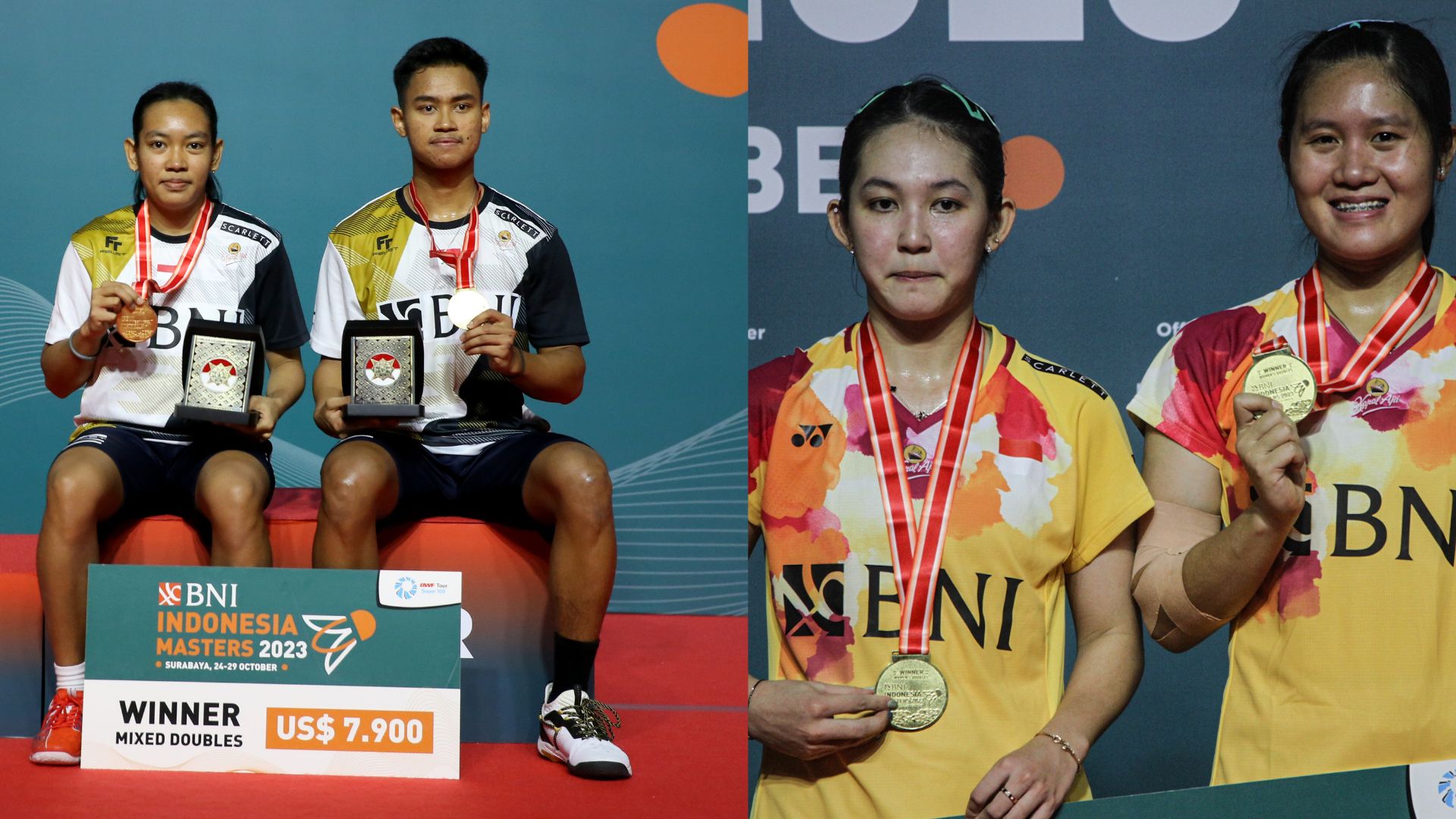 Bangga! Lanny/Ribka dan Jafar/Ais Sabet Emas di Indonesia Master 2023