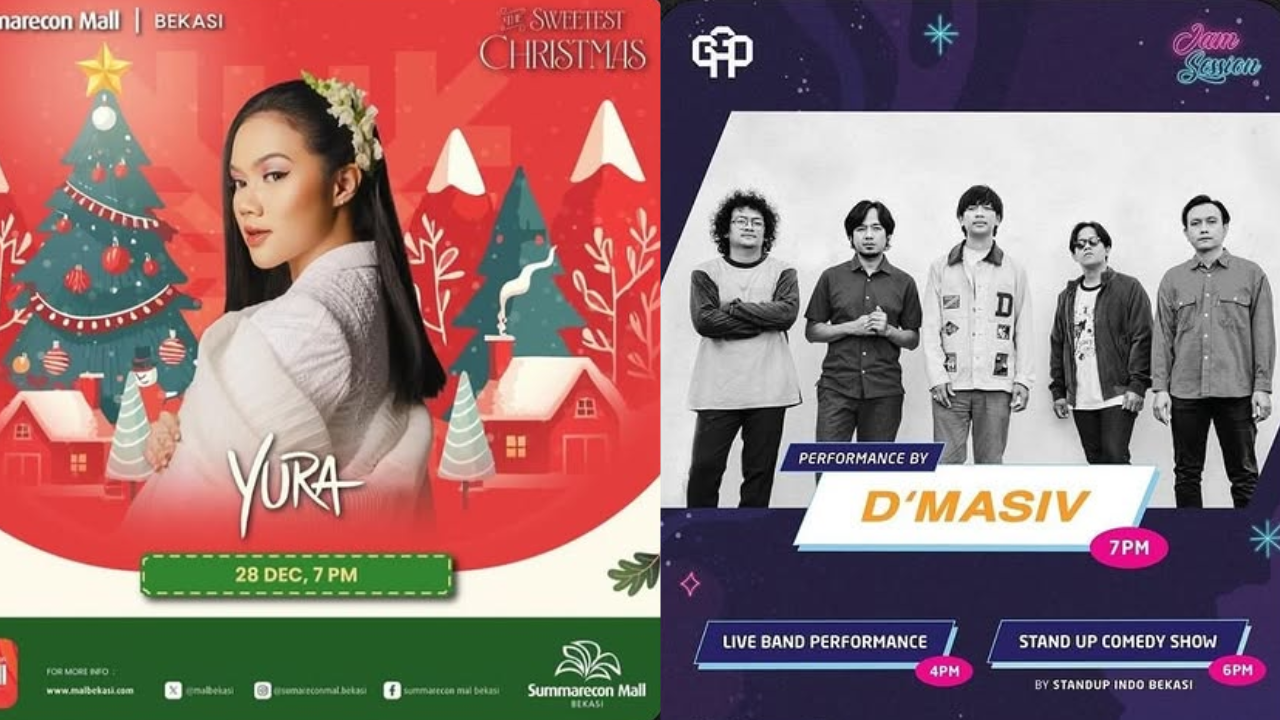 3 Daftar Konser Gratis di Jabodetabek Hari Ini 28 Desember 2024, Ada Yura Yunita hingga D'Masiv