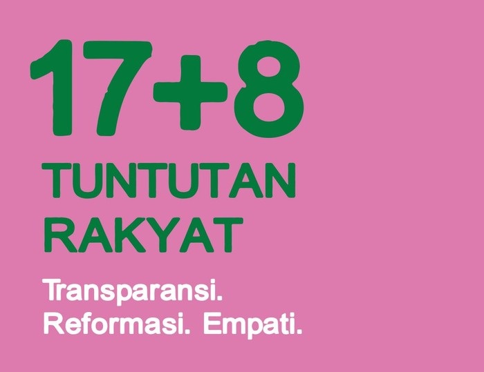 '17+8 Tuntutan Rakyat' Viral di Media Sosial, Apa Isi dan Makna di Baliknya?