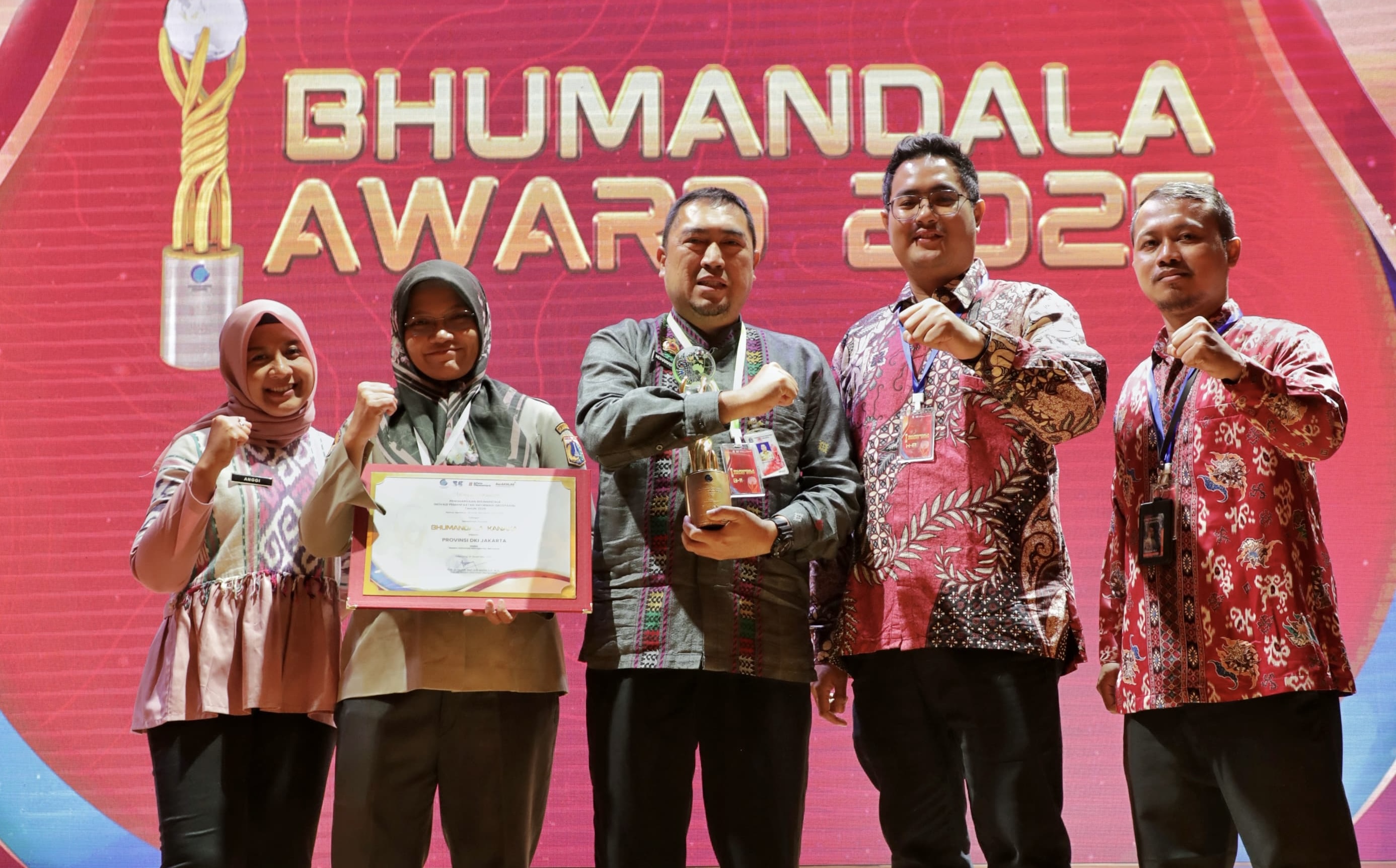 BPBD DKI Sabet Penghargaan Kanaka Bhumandala Award 2025 Kategori Inovasi Informasi Geospasial