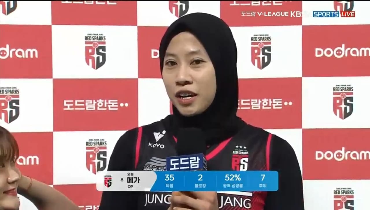 MVP! Megawati Hangestri Bawa Red Sparks Bekuk Ai Pepper 3-0