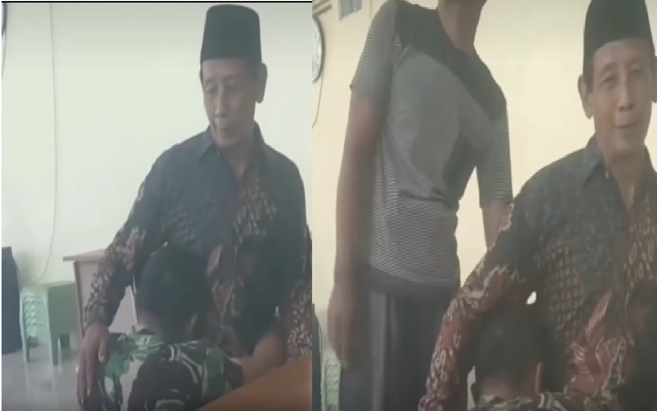Babinsa MS Aniaya Kepala Sekolah di Lamongan, Kini Bersimpuh Minta Maaf